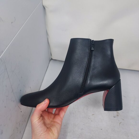 Christian Louboutin Black Turela Leather Ankle Boot - Picture 8 of 14